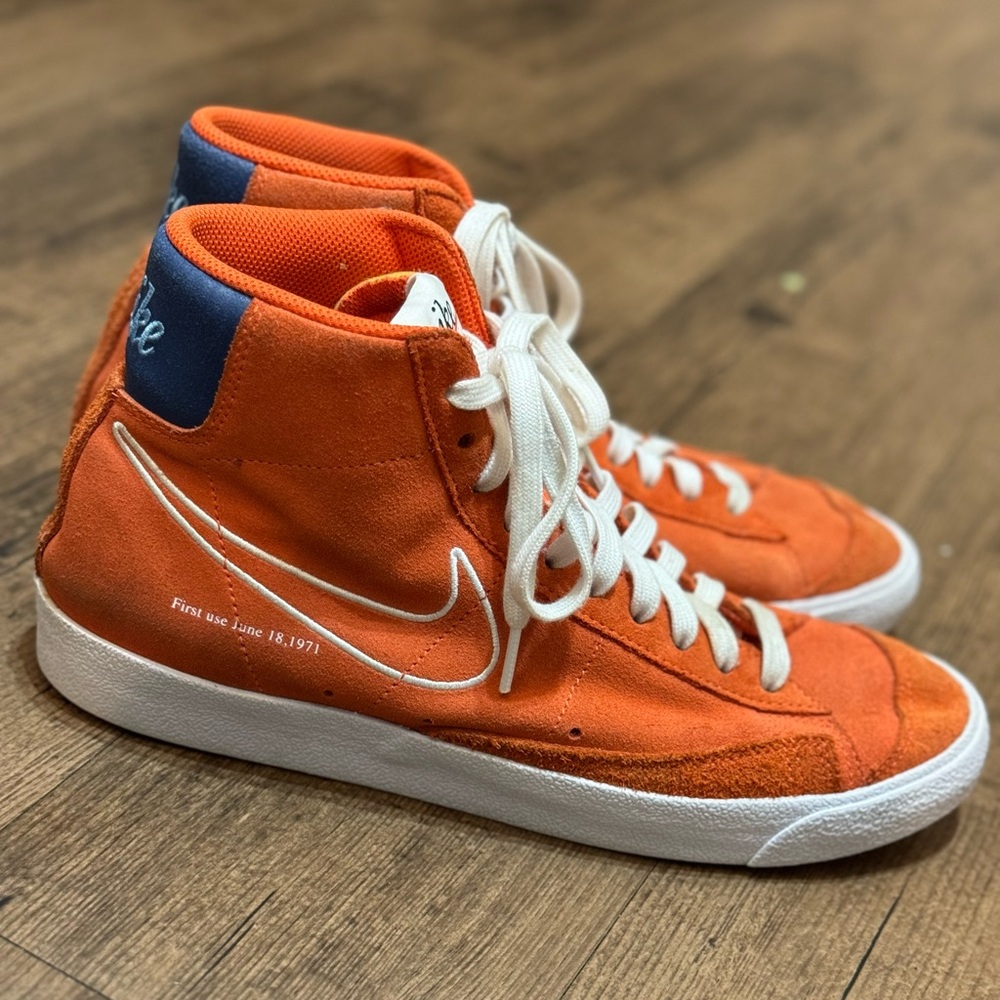 Nike Blazer Mid ‘77 50th Anniversary “First Use” Edition Orange Suede